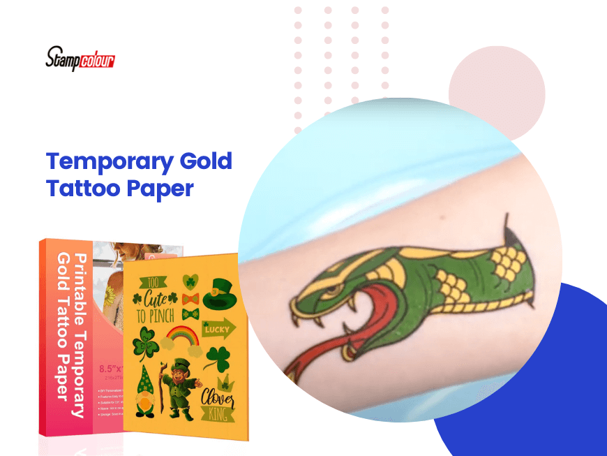 Temporary Gold Tattoo Paper