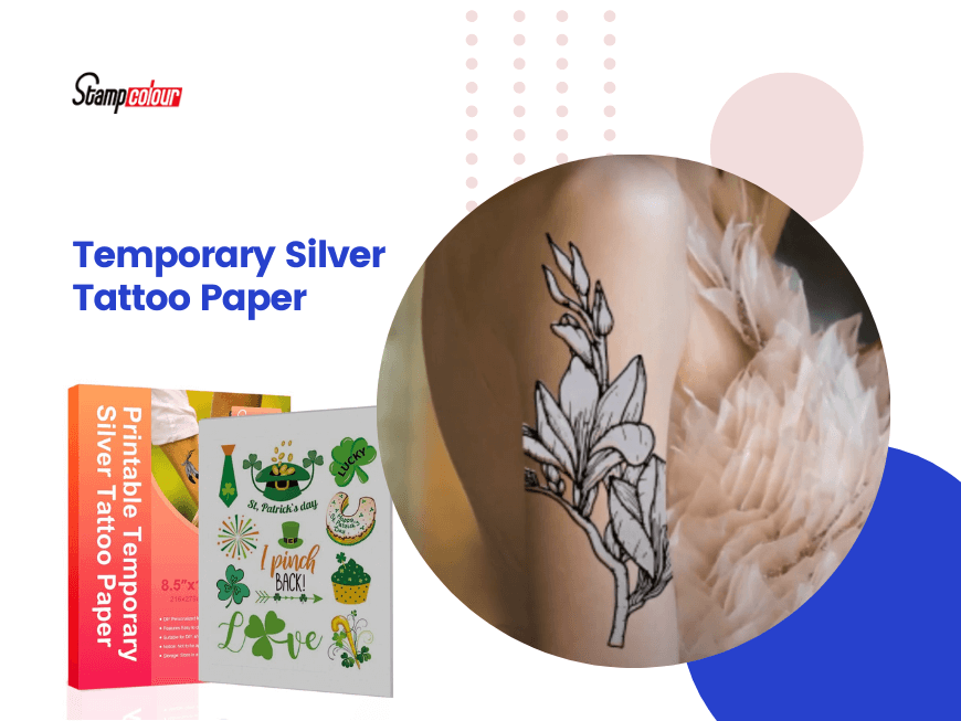 Temporary Silver Tattoo Paper for Inkjet printer - Wholesale Transfer paper,  Craft vinyls, Tattoo paper,Sublimation Tumblers and Heat Press