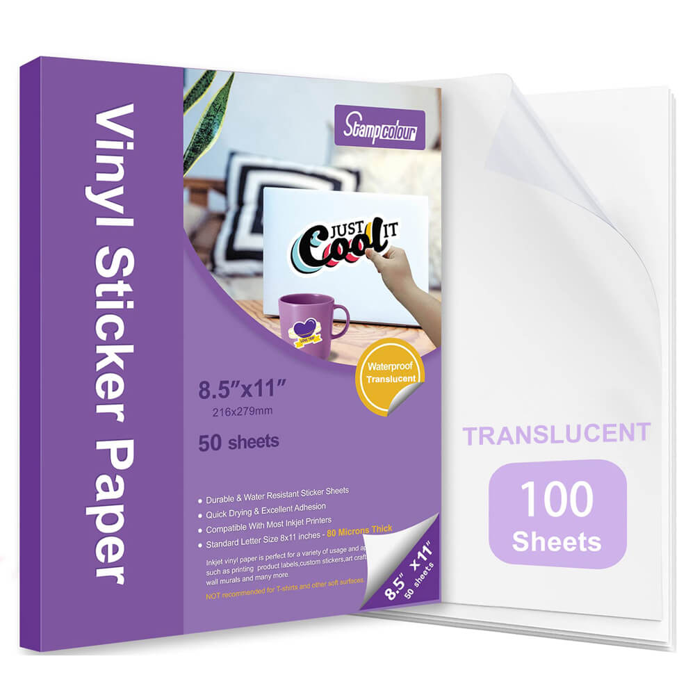 Printable Vinyl Sticker Paper Translucent - Wholesale Transfer paper, Craft  vinyls, Tattoo paper,Sublimation Tumblers and Heat Press
